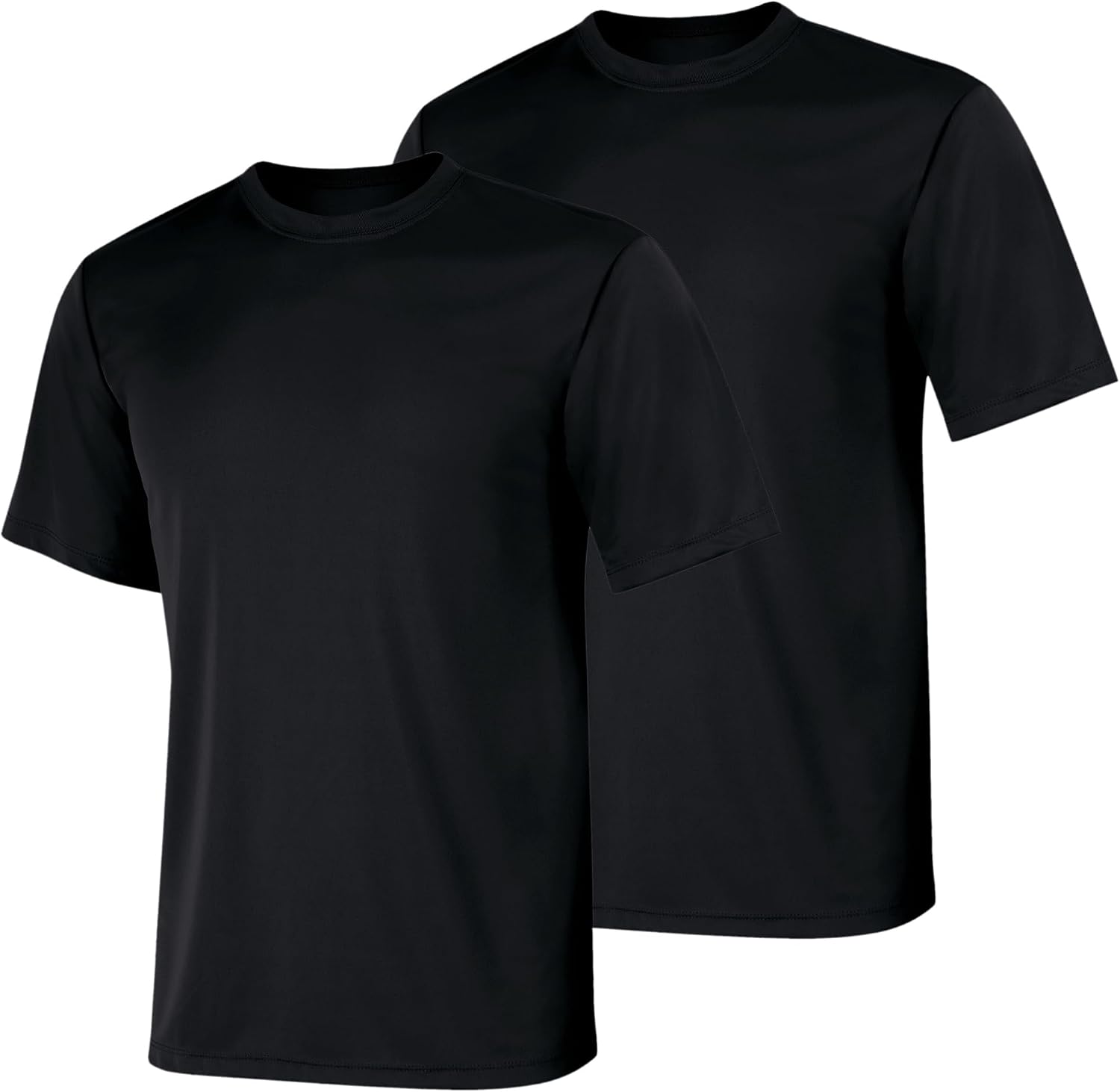 Men's Performance T-Shirt, Moisture-Wicking Short Sleeve Tee, 40+ UPF Protection, 2 Or 5 Pack
