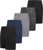 Pack, 5-Pack,  Athletic Shorts for Men, Moisture-Wicking, Odor Control, 7" Inseam