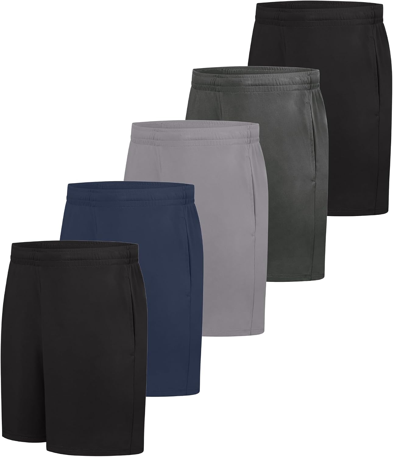Pack, 5-Pack, Athletic Shorts for Men, Moisture-Wicking, Odor Control, 7" Inseam