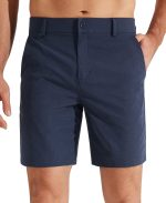 Mens Golf Shorts 7"/9" Work Dress Shorts Casual Flat Front Hybrid Short Lightweight Quick Dry Water Resistant