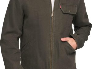 Men's Workwear Cotton Canvas Corduroy Collar Depot Jacket