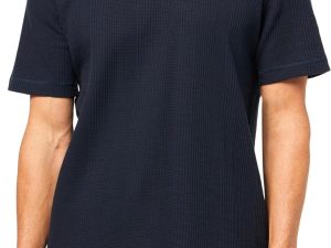 Men's Waffle Structure Cotton T-Shirt