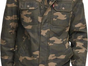Men's Washed Cotton Two Pocket Military Jacket (Regular and Big and Tall Sizes)